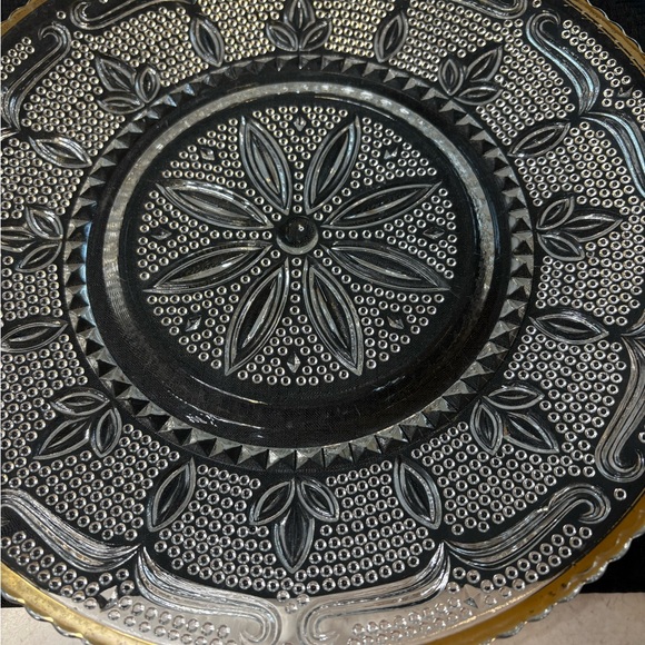 Heritage Gold(Gold Trim) By Federal Glass Sandwich Platter Dish - Picture 2 of 10